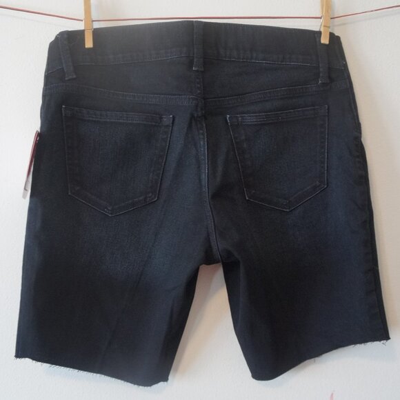 Isabel Maternity Bermuda Shorts Black Size 10 Expandable Sides - Picture 2 of 2